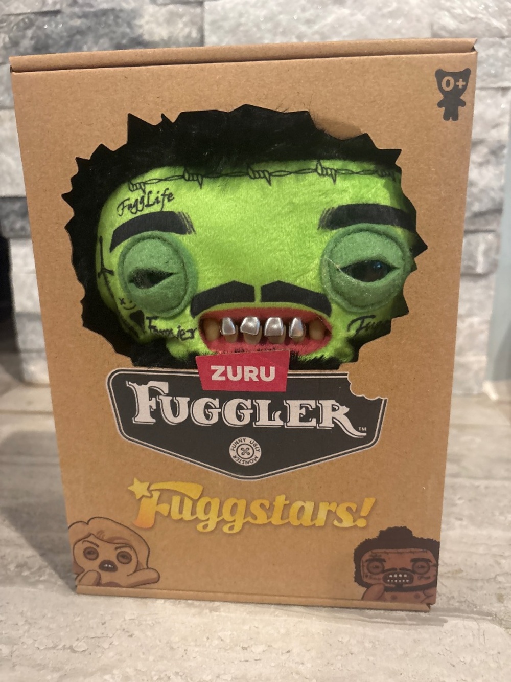 ZURU Fuggler Fuggstars Green Frankenstein Halloween Plush NIB